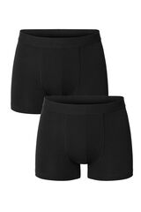 Bread & Boxers Pack de 2 b&oacute;xers modal el&aacute;stico eco negros negro