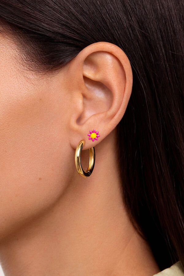 Womensecret Rose Daisy May Gold Bathroom Single Earring printed