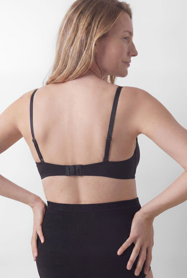 Women'secret Black padded triangle maternity bra LOVELY black