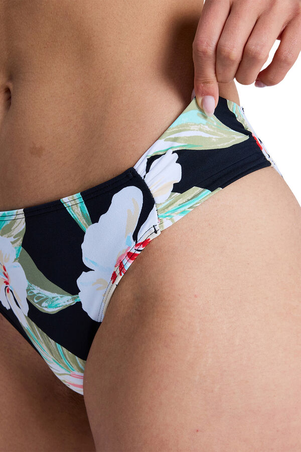 Roxy Tropical Brazilian bikini bottoms black
