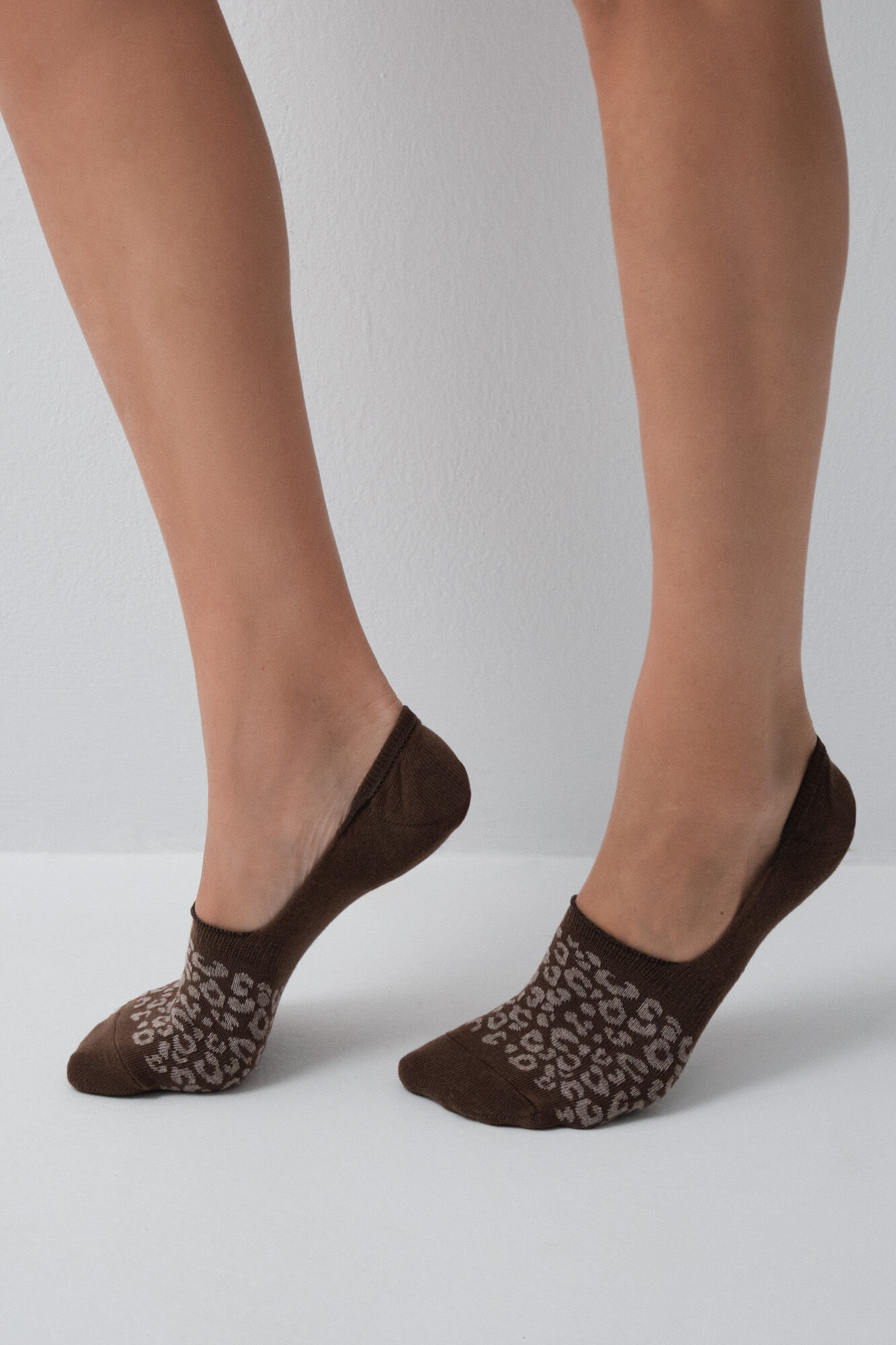 Women'secret Grey animal print 3-pack socks