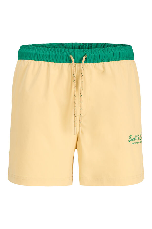 Jack & Jones Two-tone elasticated waist swimwear brown