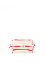 Kbas Trousse de toilette en toile rouge