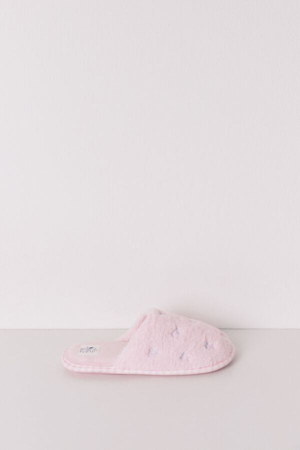 Women'secret Faux shearling Snoopy slippers pink