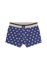 Womensecret Printed cotton jersey boxers bleu