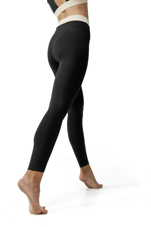 Womensecret Legging Fiorella Black/Stone  preto