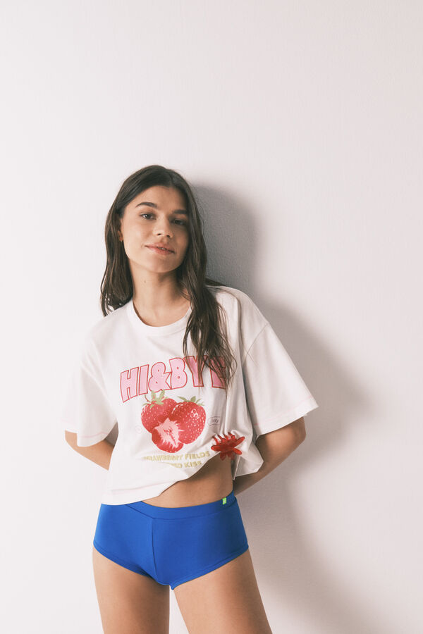 HI&BYE Braga bikini boxer azul azul