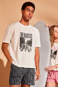 Gisela Pyjama f&uuml;r Herren mit The Beatles Print
