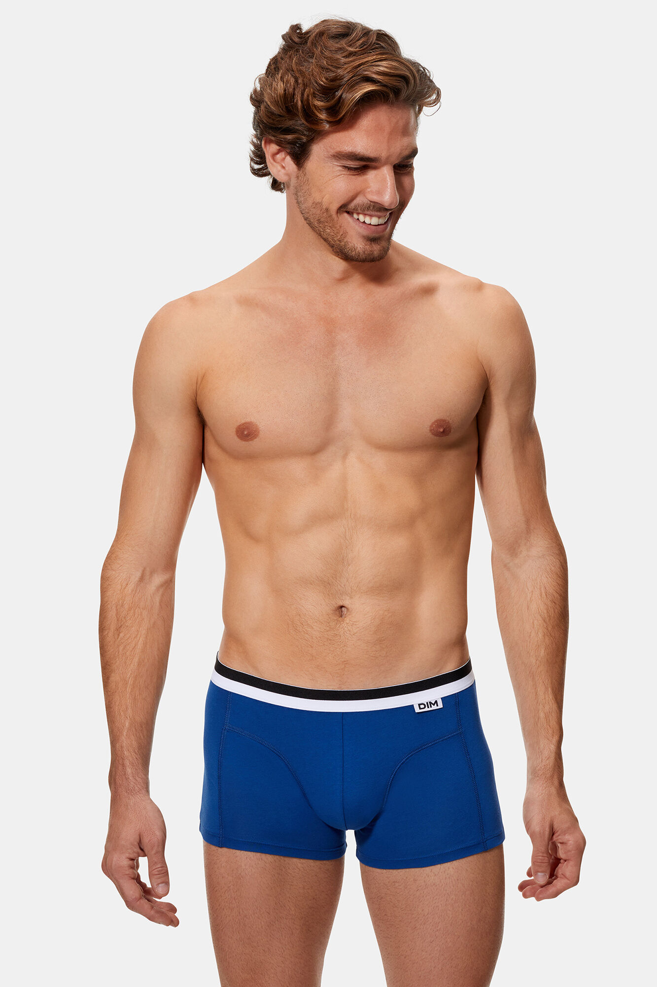 DIM Pacote de 2 boxers masculinos de algod&atilde;o el&aacute;stico