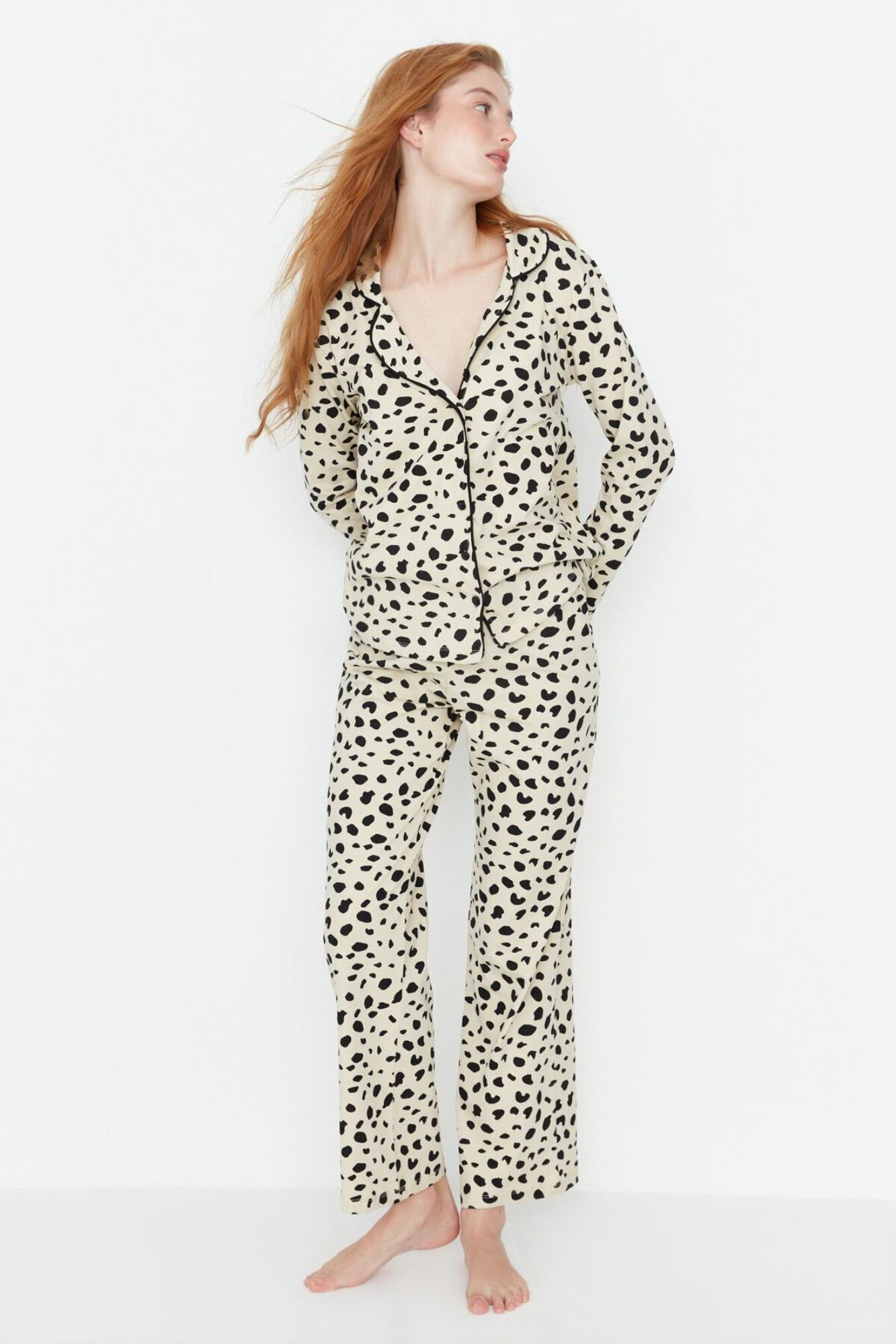 Trendyol Pijama com estampado animal
