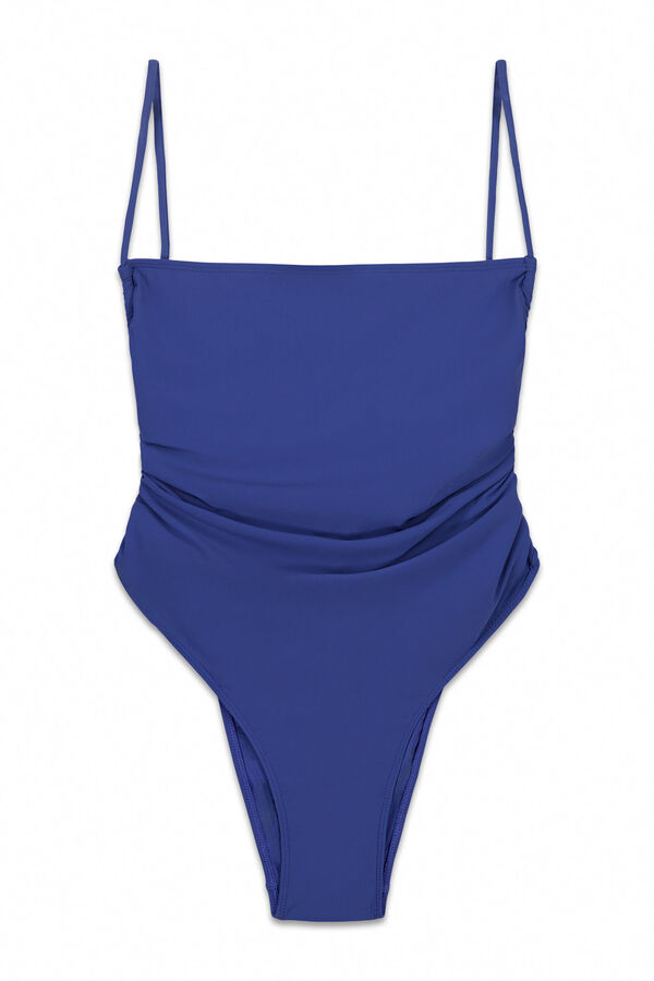 Women'secret Ba&ntilde;ador frunce lateral azul azul