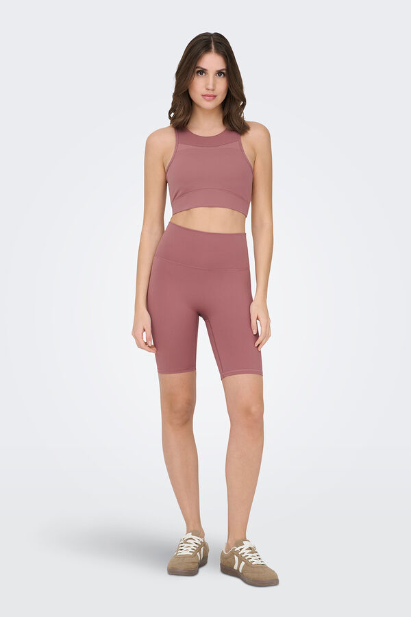 Only Play Leggin Ciclista tiro alto con bolsillo fucsia