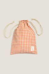Textura Bolsa de cuadros vichy coral