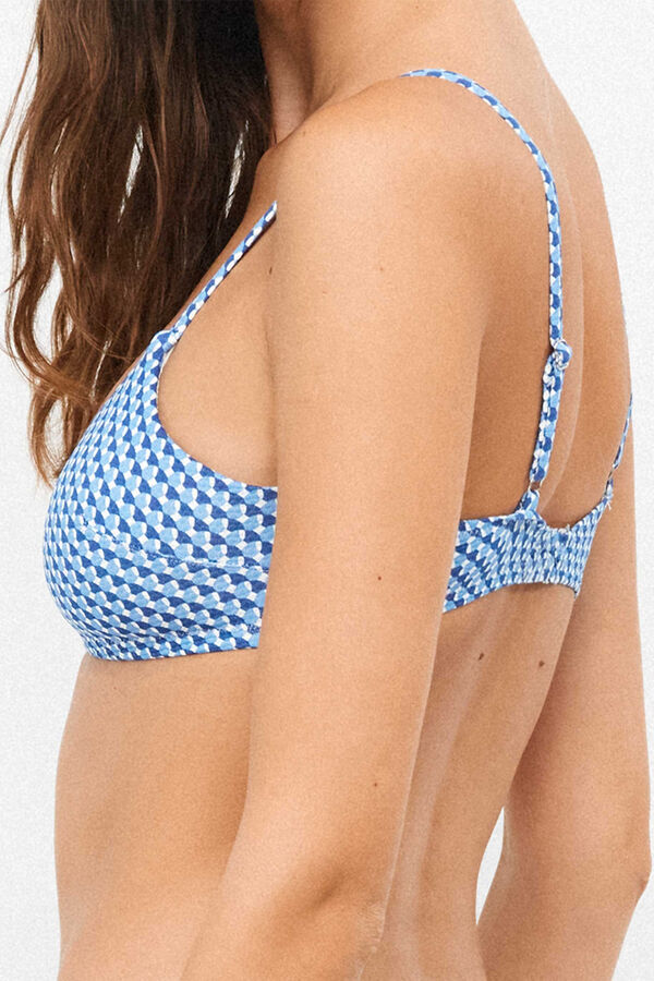 Gisela Top bikini foam extra&iacute;ble blanco