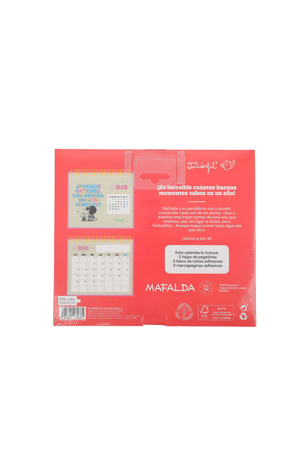 Mr. Wonderful Calendário de Mesa 2026 - Mafalda estampado