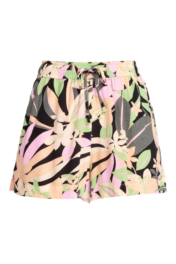 Womensecret Women's beach shorts with elasticated waist - Lekeitio Break  szürke
