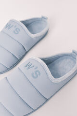 Women'secret Pantoufles matelass&eacute;es bleues bleu