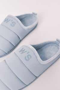 Women'secret Pantoufles matelass&eacute;es bleues