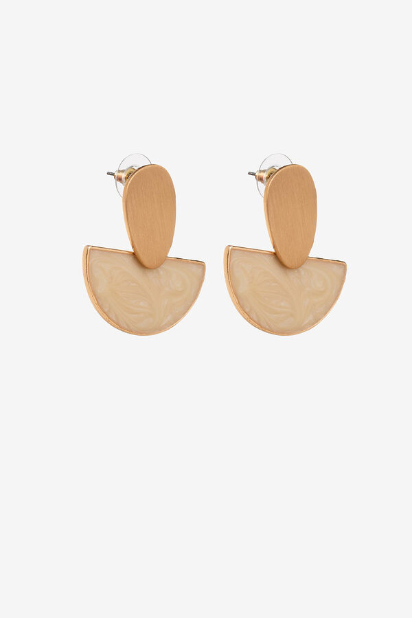 Vilanova Brincos m&eacute;dios com detalhes de cores amarelo