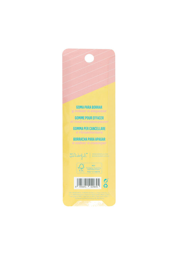 Mr. Wonderful Goma de borrar estampado