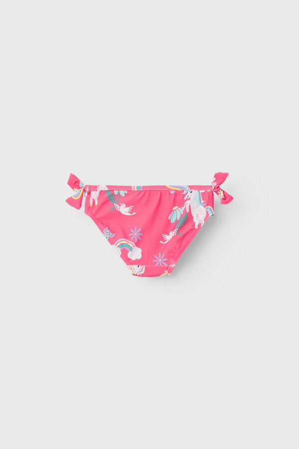 Womensecret Girls' swimsuit rózsaszín