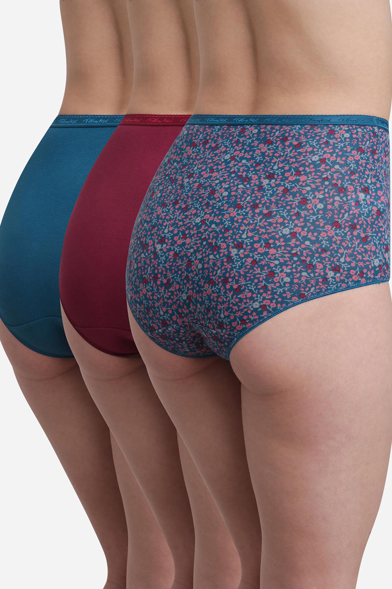 Playtex Pack de 3 Bragas maxi de algod&oacute;n org&aacute;nico