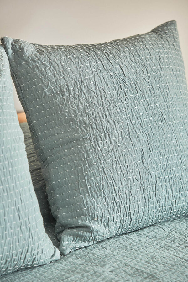 Womensecret Agata square cotton cushion bleu