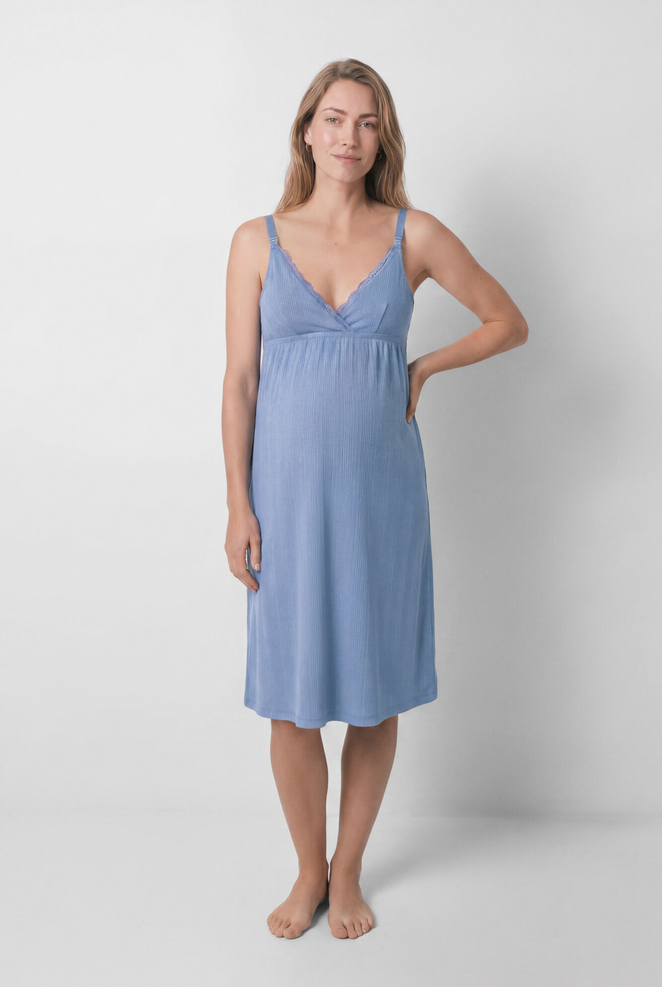 Women'secret Blue maternity breastfeeding vest top nightgown