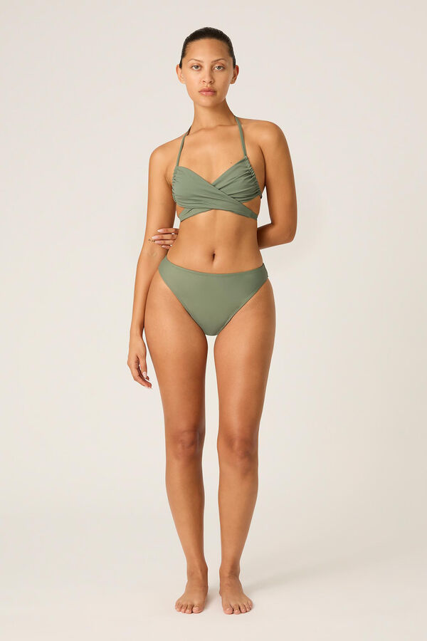Womensecret Brazilian high waist Bikini panty  Kaki