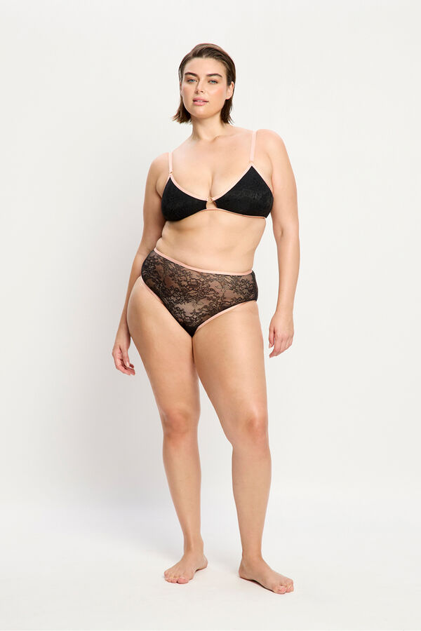 Modibodi Braga menstrual encaje alta negro