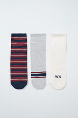 Women'secret Striped short socks 3-pack printed