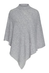 Pieces Poncho con cuello gris