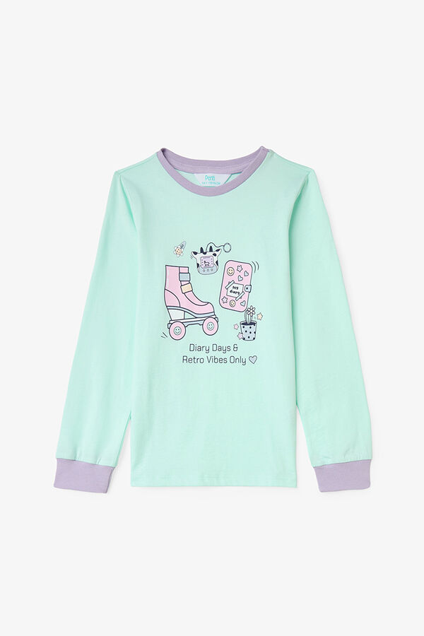 Penti Pack de 2 pijamas de manga larga de algod&oacute;n Retro Toy para ni&ntilde;a estampado