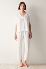 Womensecret Bridal Lace Pajama Set fehér