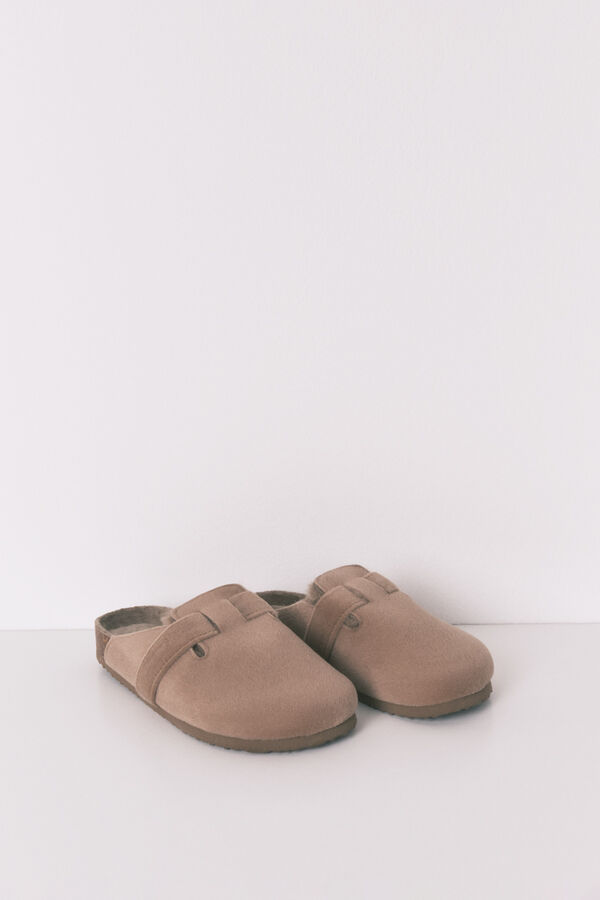 Women'secret Brown bio slippers nude
