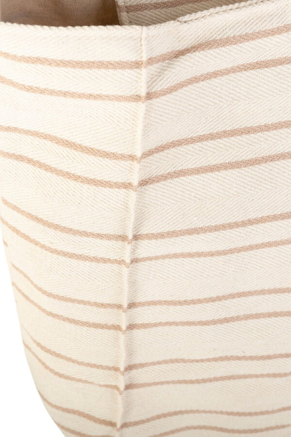 Kbas Sac de plage en toile marron