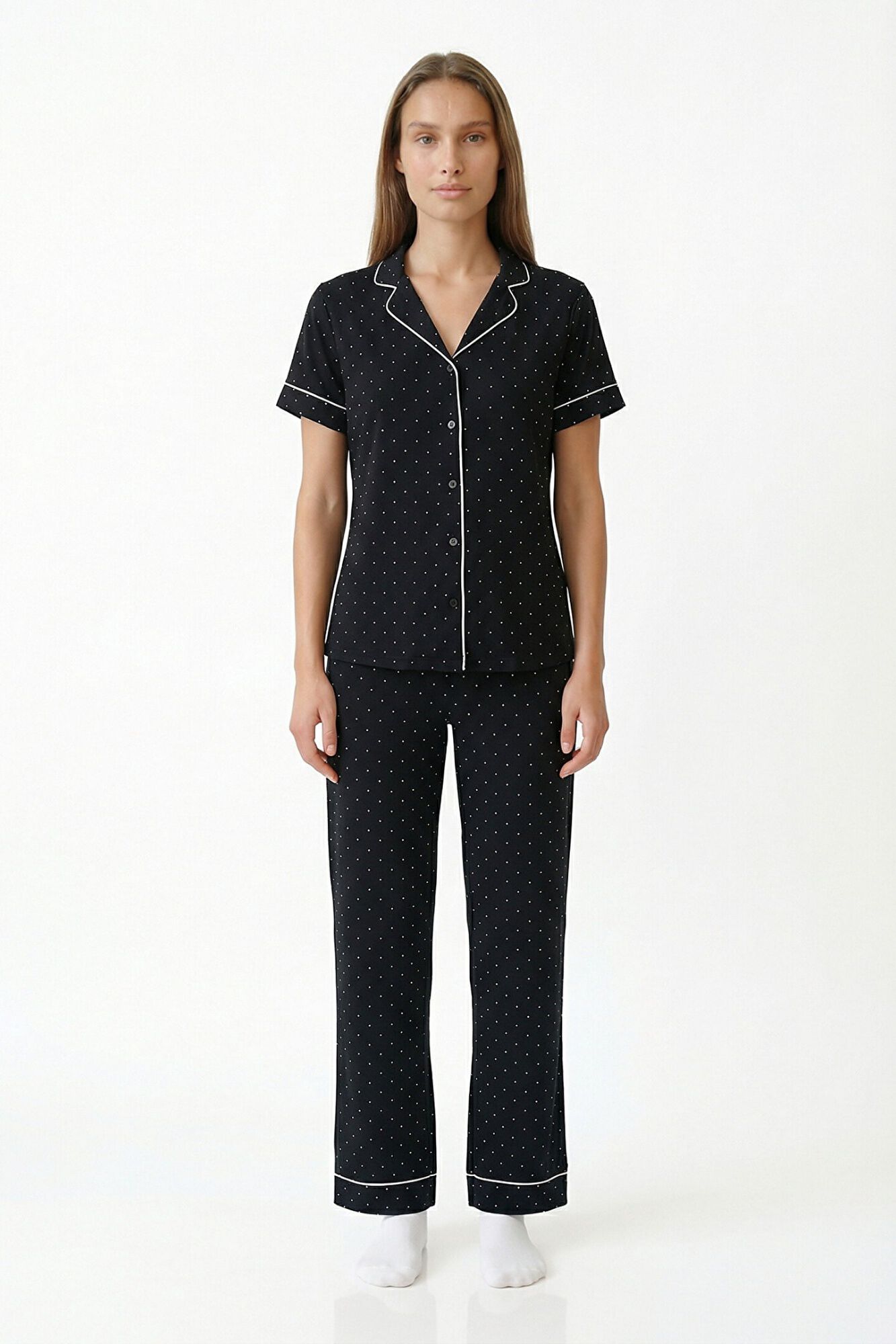 Penti Conjunto de pijama camisero lunares