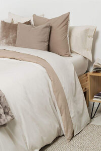 Textura S&aacute;bana algod&oacute;n percal. Cama 150-160cm.