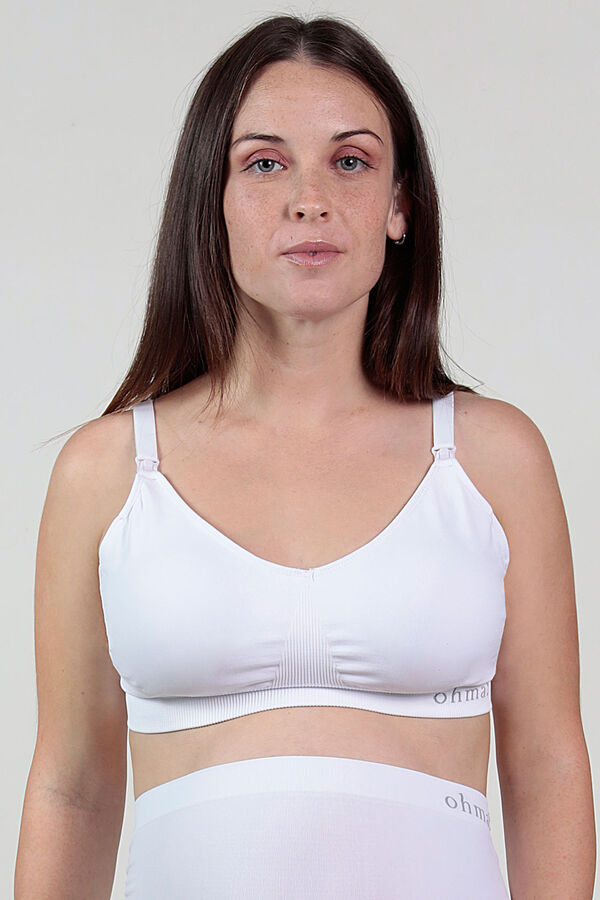 Womensecret Seamless maternity nursing bra white