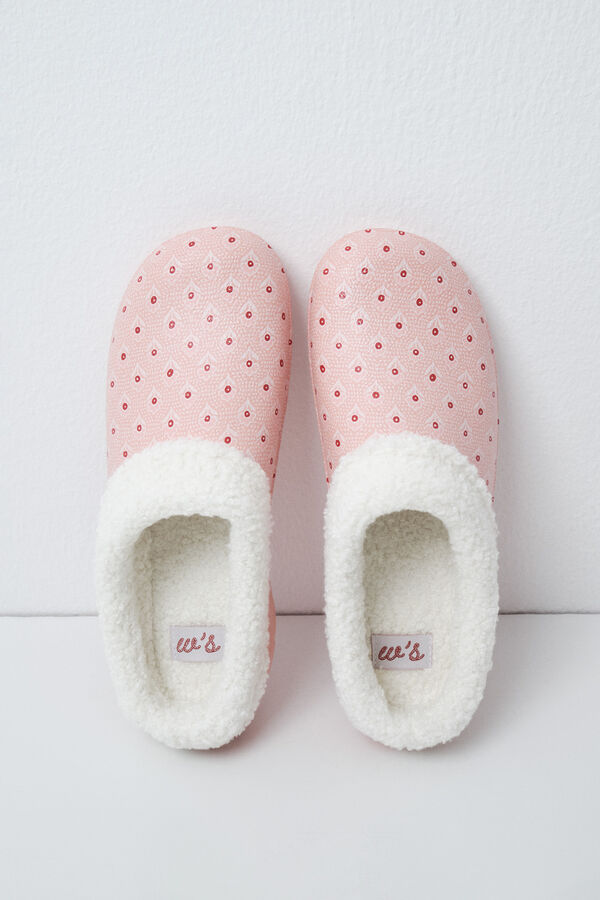 Women'secret Lined clog slippers green