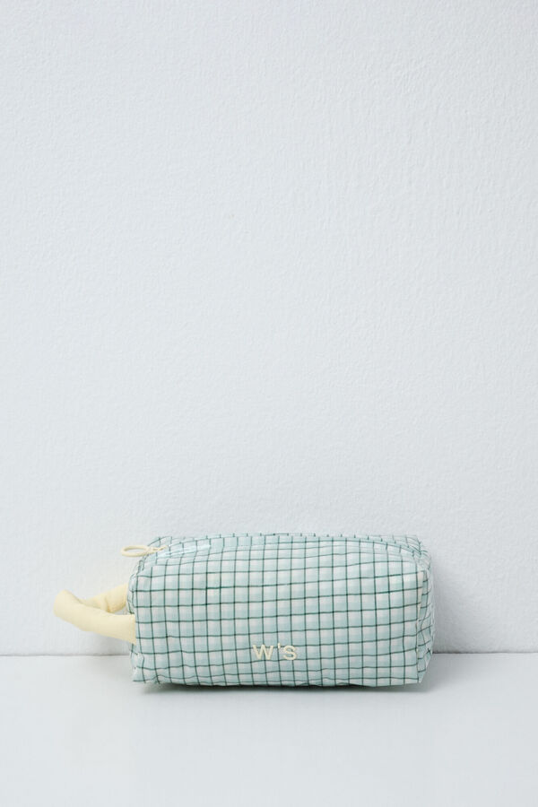 Women'secret Plaid small vanity case with handle printed