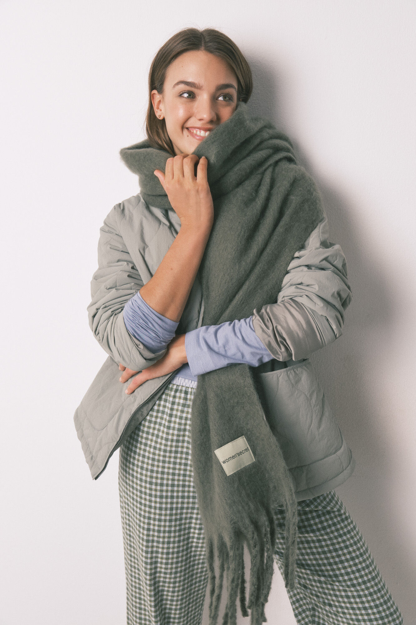 Women'secret &Eacute;charpe en mohair vert