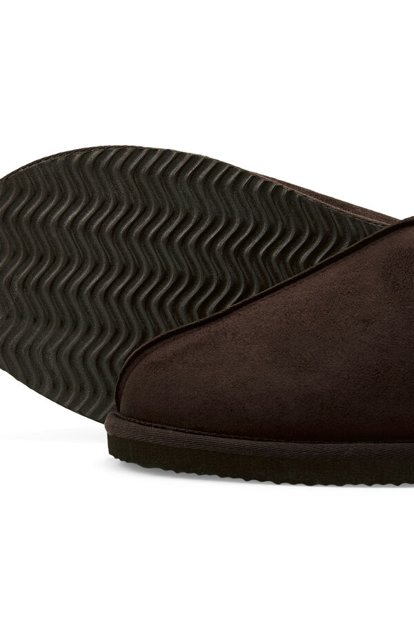 Jack & Jones Chinelos de borrego castanho