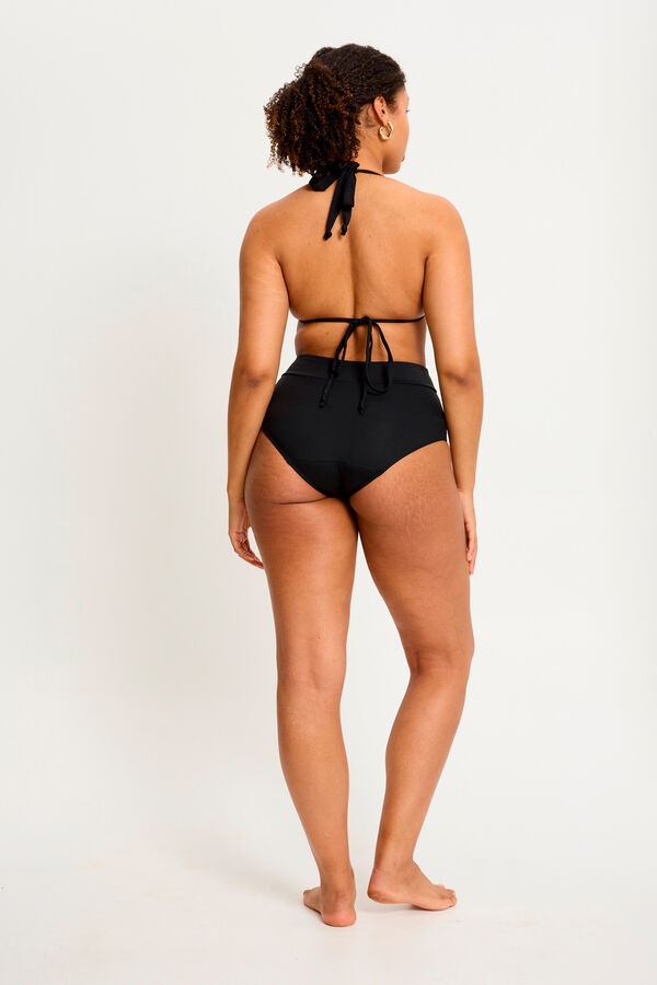 Modibodi Braga alta bikini menstrual alta absorci&oacute;n negro