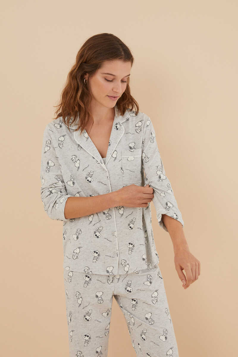 Langer pyjama snoopy - Damen