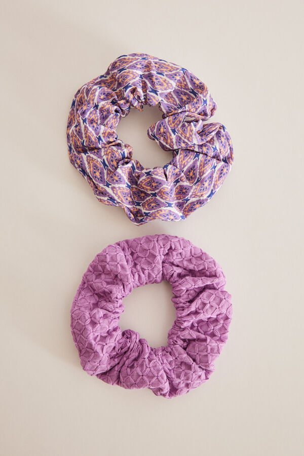 Womensecret Pack of 2 purple scrunchies pink