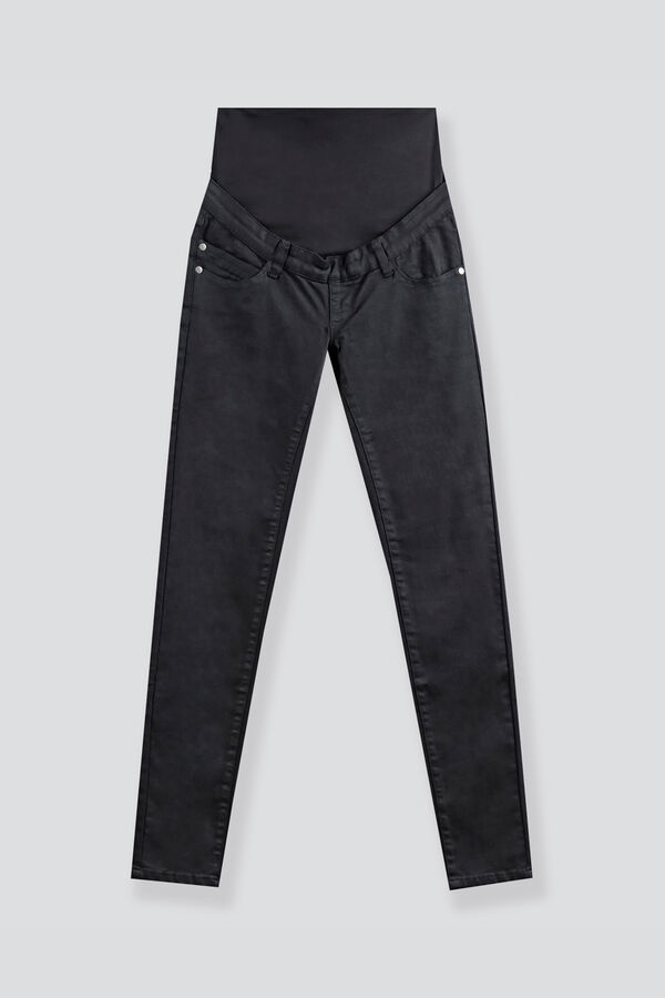 Womensecret Essential twill maternity trousers black