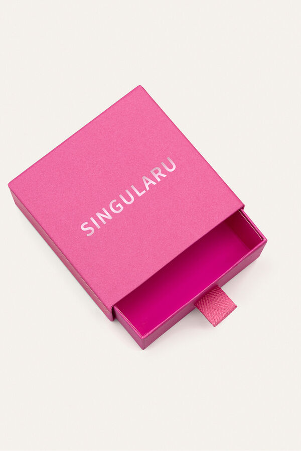 Singularu Jewelry Case Pink Zipper grey