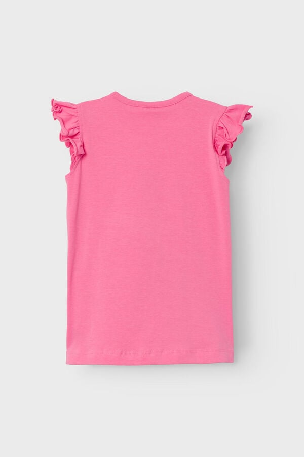 Womensecret T-shirt de menina sem mangas de unicórnio rosa