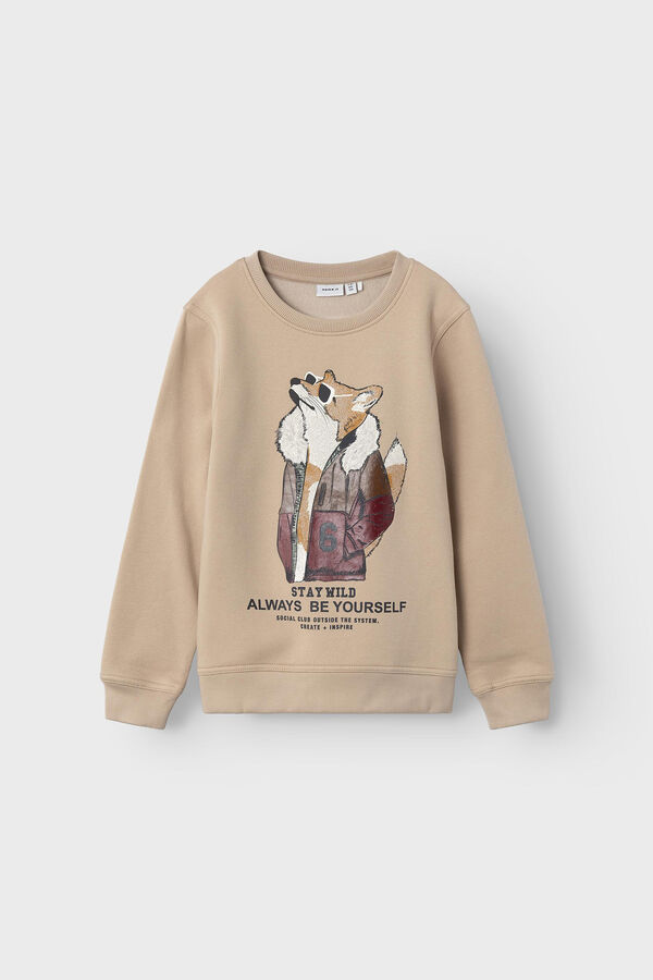 Womensecret Boys' sweatshirt with fun print Siva